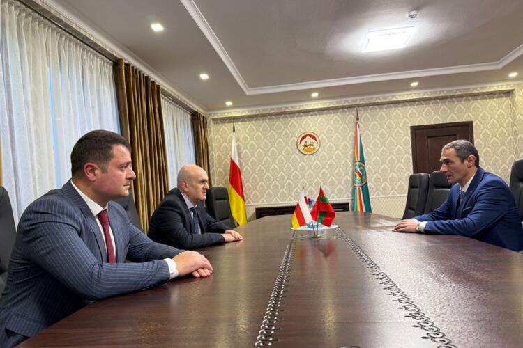 Встреча А.М. Джиоева и А.С. Плиева
