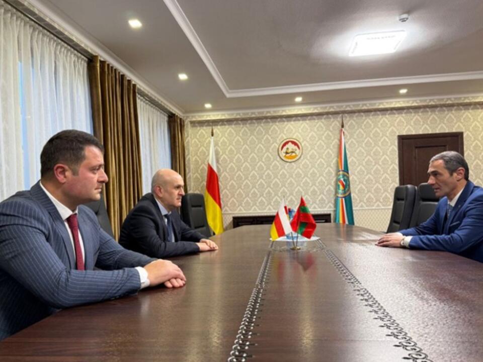 Встреча А.М. Джиоева и А.С. Плиева