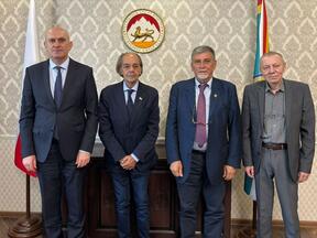 Встреча А. Джиоева с М. Мурджа и П. Дзоккателли